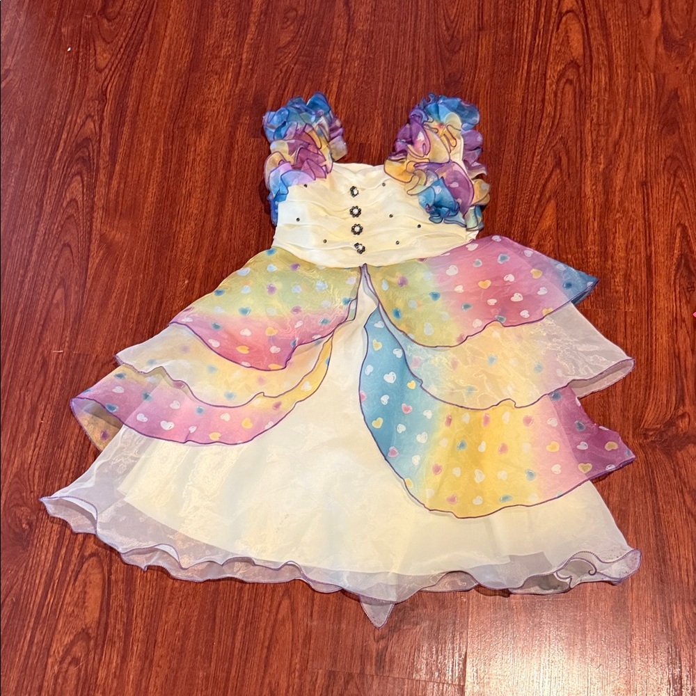 Colorful Layered Kids Formal Dress